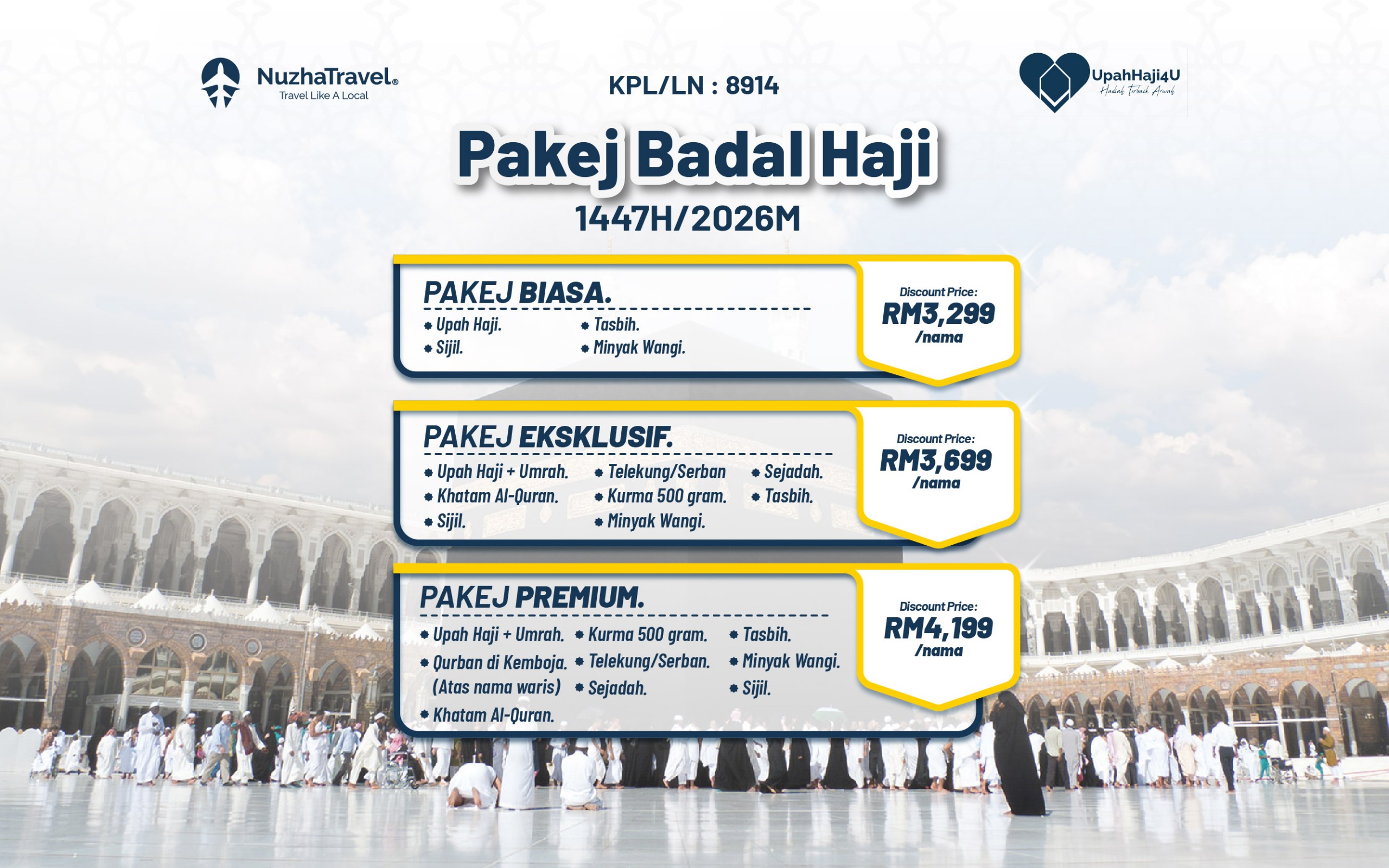 Pakej Badal Haji 1447H